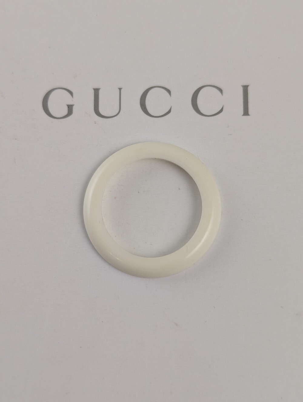 GUCCI BEZEL FOR 1100/1200 WATCH/EXCELLENT NEW CONDITION/WHITE